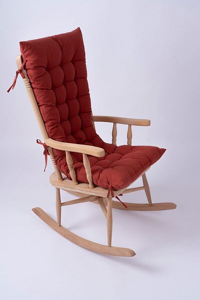ALTINPAMUK Selen Luxury 120x50cm Brick Color Swing Cushion - Rocking Chair, Bench Model (Cushion Only)