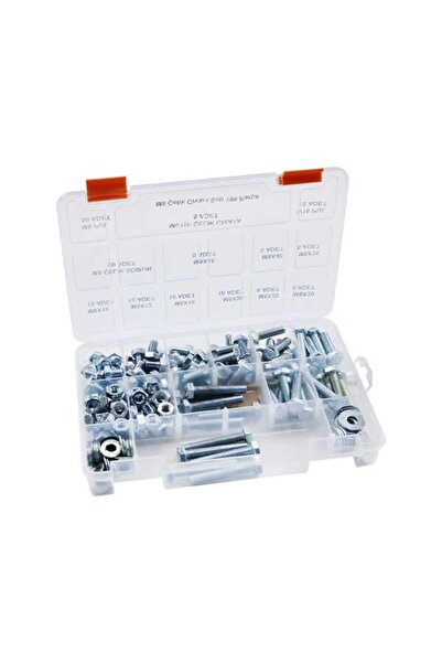 AY-CİV Ayaz M8 Çelik Civata Seti Anahtar Başlı 199 Parça