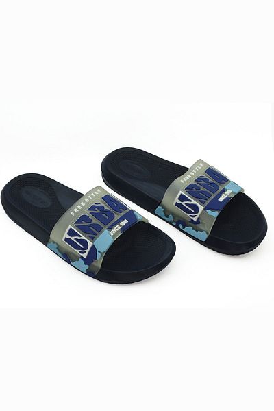 LETAO Urban Men's Navy Blue Comfortable Beach Pool Wet Floor Slippers