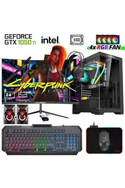 XASER Xsr1021 i5 7400 16GB Ram 256GB SSD 4GB GTX1050 Ti Ekran Kartı 24" Curve...