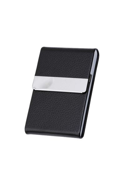 Choice 01 Multifunction Stainless Steel Cigarette Case Pu Cigar Storage Box Tobacco Holder 1 Pc Card Cases