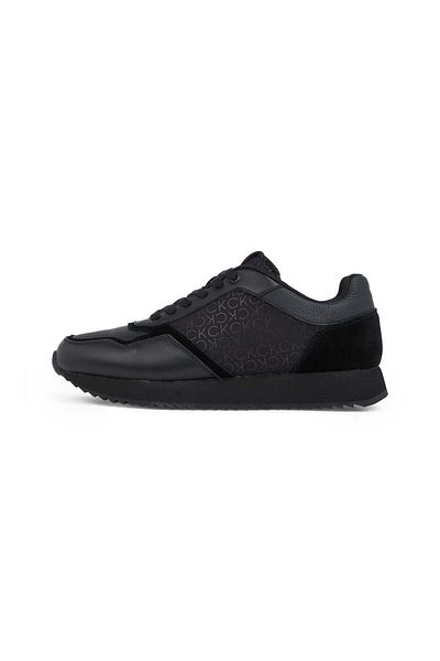 Calvin Klein Men's Black Sneakers with Logo