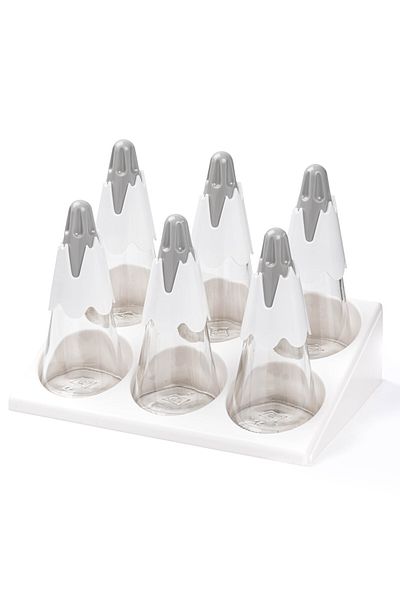 Tantitoni 6 Tower Glass Spice Bowl Set with Stand 90ml