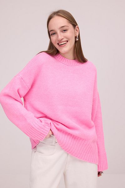 Addax Crew Neck Basic Knitwear Sweater K2217-C3
