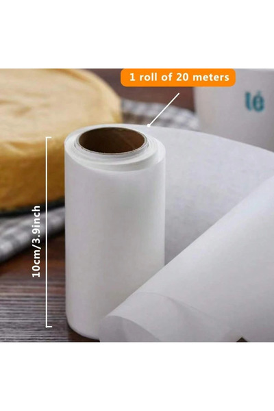 Choice 20 متر 1 لفة 20 متر ورق خبز غير لاصق ورق زيت لفرن الميكروويف حواف الكيك بطانات مقلاة الهواء للشواء