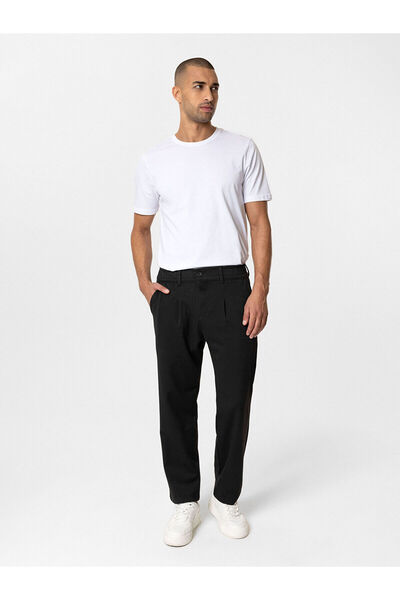 LC Waikiki Xside Men's Black Standard Fit Trousers