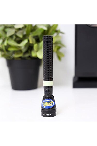 Geepas Rechargeable LED Flashlight, 800m Range Distance | Aluminium Body | Lifetime Warranty CREE LED