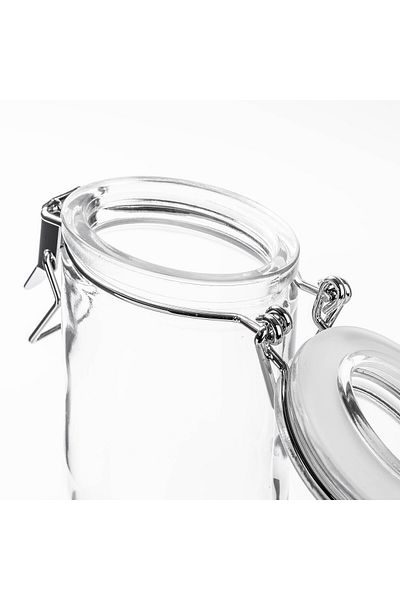 Tantitoni Set of 4 Glass Spice Bowl with Locking Lid and Stand 100ml