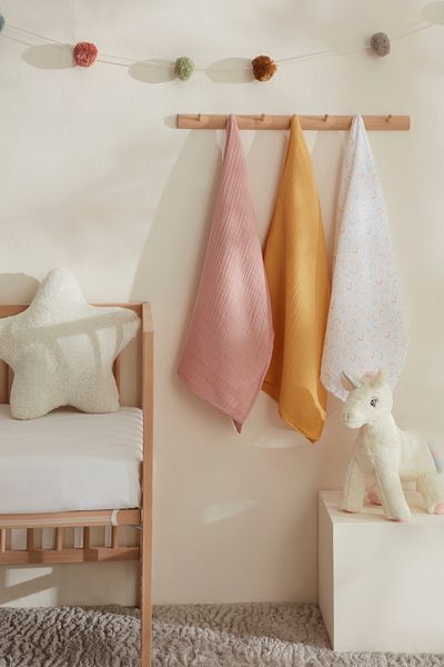 Karaca Home Little One 100% Cotton 3-Piece Baby Muslin Set Multicolor