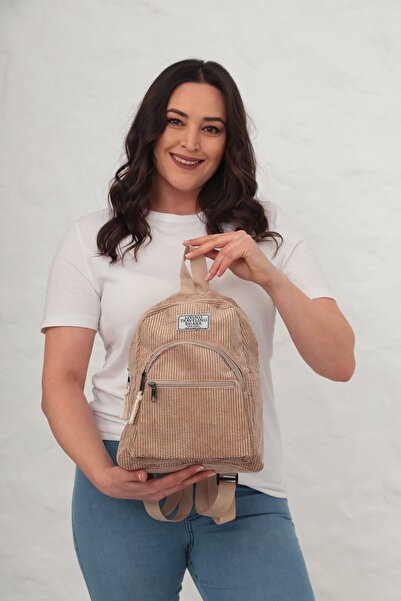 tarzımsüper Dámský komfortní model nové sezóny se sametovou šňůrkou, dvoukomorová přední kapsa školní sportovní cestovní batoh