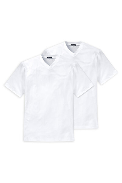 Schiesser American T-Shirt 2er-Pack Essentials T-Shirt Unterziehshirt Unterhemd Kurzarm