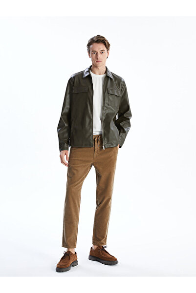 LC Waikiki Brown Standard Fit Velvet Men's Trousers