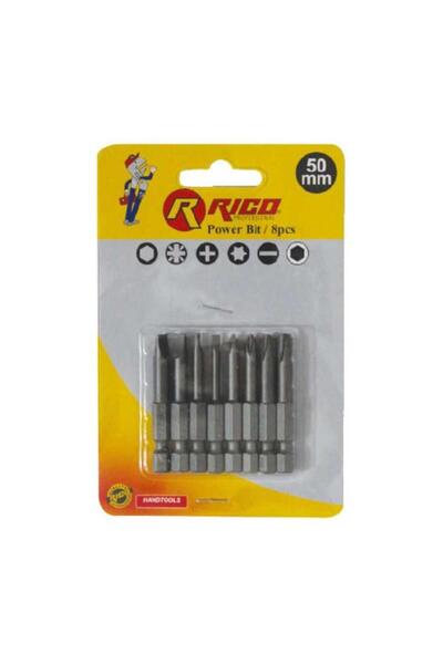 Genel Markalar 005-KK1130 Yıldız Düz Bits Uç Seti PH+PZ+SL 8 Parça 50 mm