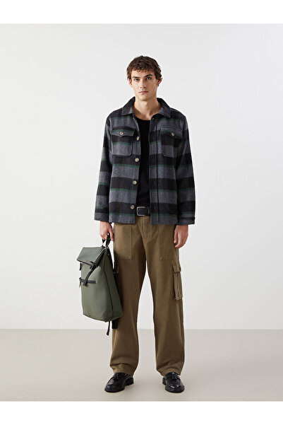 LC Waikiki Green Comfortable Fit Gabardine Men's Cargo Pants