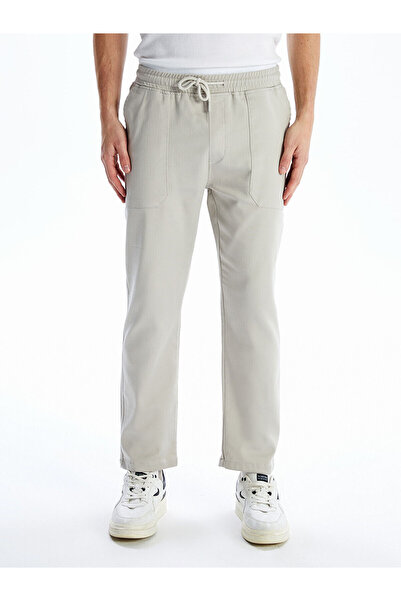 LC Waikiki Beige Comfortable Fit Dobby Men's Trousers