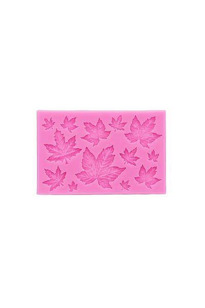 Choice Pink Gj-61 Diy Leaf Maple Leaf Silicone Mould Leaf Collection Popping Silicone Mold Cake Decoration