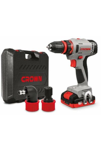 Crown Ct21082hq-2bmc Akülü Vidalama 16v Köşe Adaptörlü