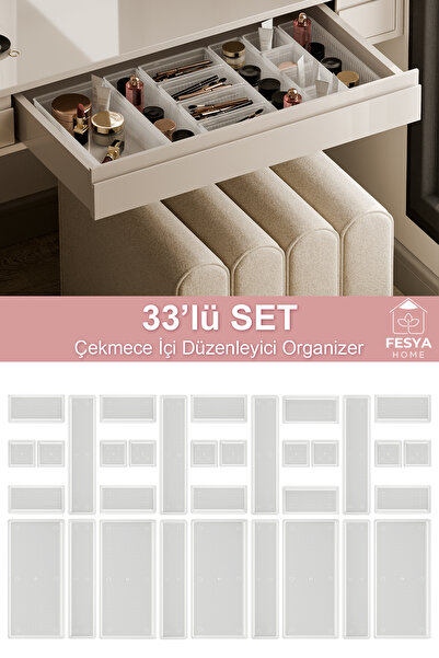 Fesya Home Organizator za fiokove za origami, providan, 33 dela, 10k - 100 - ...