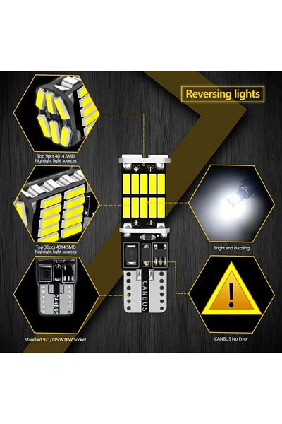 Choice 4 قطع T10 بيضاء 4/10 قطع فائقة السطوع T10 W5w لمبات LED Canbus 12 فولت/24 فولت أصفر أخضر أبيض داخلي للسيارة