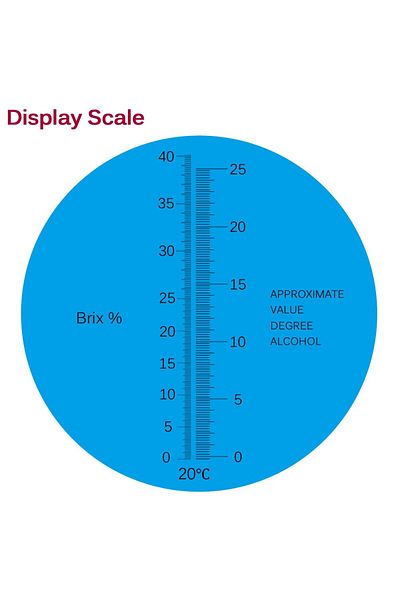 LPPCOLTD Wine Refractometer Brewing Measuring Sugar Content In Original Grape Juice & Predicting Wine Alco...