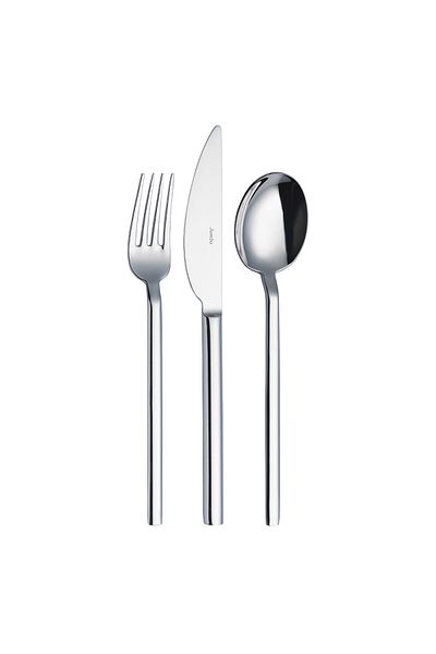 Jumbo 8100 Mat 84 Pieces 12 Person Fork Spoon Knife Set (Matte)