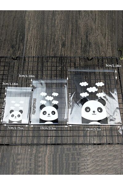 Choice 14x 14 100pcs 100pcs Panda Cartoon Snowflake Crisp Fruit Nougat Cookies Transparent Gift Wrap