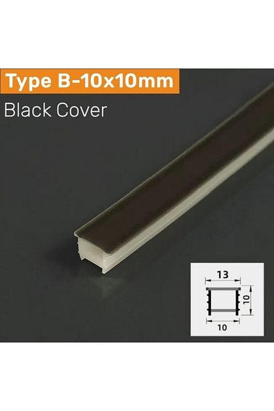 Choice 5m B1010 Bc For Pcb5mm Recessed Black Silicone Tube Led Neon Light Flexible Rope Channel Diffuser Ws