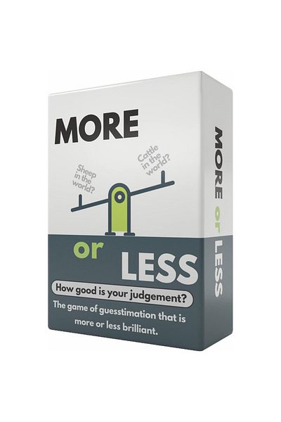 Choice More or Less Card Game How Good Is Your Judgement First Edition 1pc Educational Games Have a Gues...