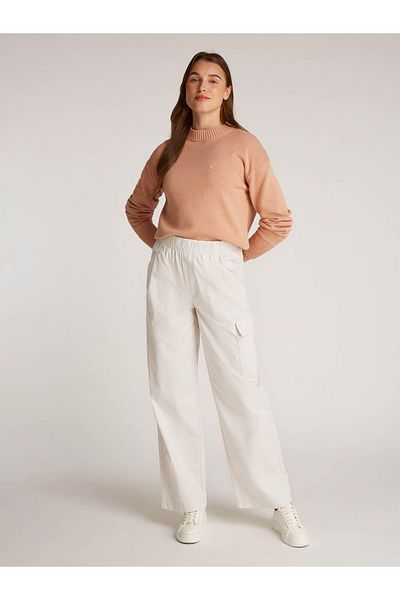 Calvin Klein Women's Cotton Beige Cargo Pants