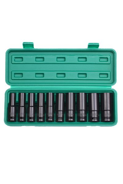 Choice 8-24mm 1/2inch Drive 6-point Impact Socket Set 10-piece Metric Sizes 8-24mm Carbon Steel Impact Sock