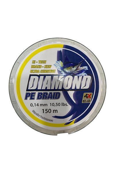 BAUER Diamond 4X Pe Braid 150 Mt 0.14 mm Fishing Line