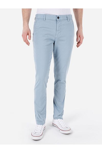 Colin's Pantaloni slim pentru bărbați, cu talie mijlocie, cu picioare drepte, albaștri Cl 1049749