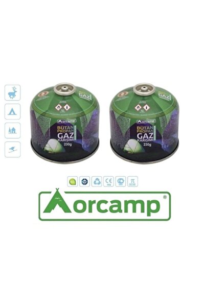 Orcamp Gaz Kartuşu Tüp 230 gr 2 Adet