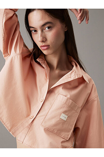 Calvin Klein Kadın Pembe Uzun Kollu Bluzlar