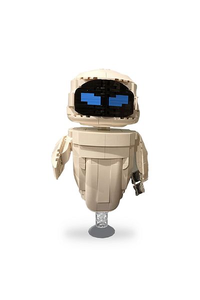 BuildMoc 441pcs Movie Eve From Wall-e Building Block Kit Cute High Tech Intelligent Robots Brick Diy