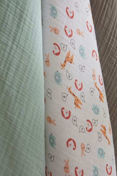 Karaca Home Jungle 100% Cotton Baby Muslin Set Multicolor