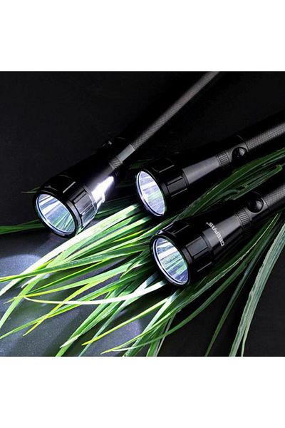 Geepas Rechargeable LED Flashlight,  Hyper Bright Light with 2000 Meters Range Portable Design