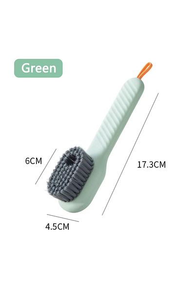 Choice 1PCS Green Cleaning Brush Soft Bristled Liquid Shoe Brush Long Handle Brush Clothes Brush Shoe Cloth