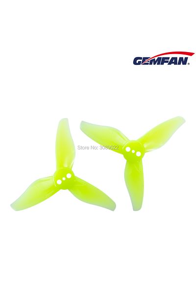 Choice 4pairs Yellow 1.5mm 4pairs Gemfan Hurricane 2023 2x2.3x3 3-blade Toothpick Propeller 1mm 1.5mm For R