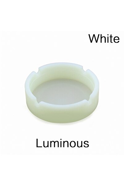 Choice White Luminous/Colorful Silicone Gel Ashtray Light Circular Ashtray Fl...
