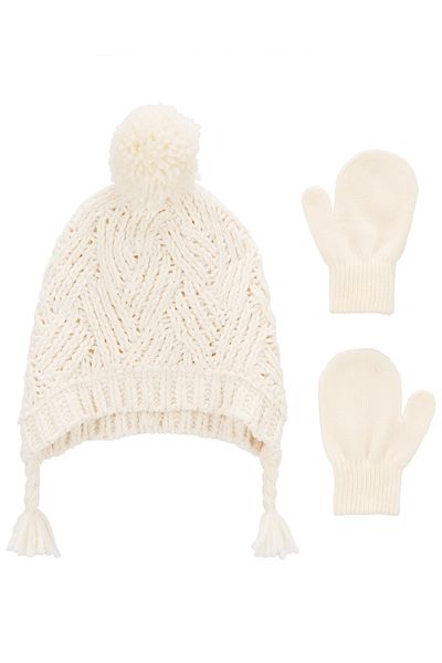 Carter's Baby Girl Beanie Gloves Set 2 Pack