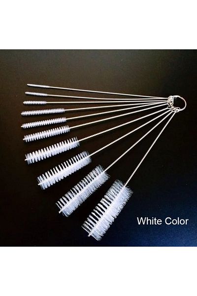 Choice 10pcs/set Aquarium Tube Pipe Cleaning Brush Stainless Steel Water Filter Air Tube Flexible Single...