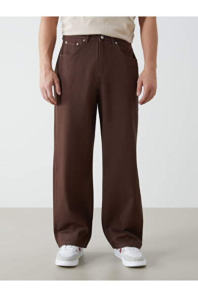 LC Waikiki Brown Standard Fit Men's Trousers