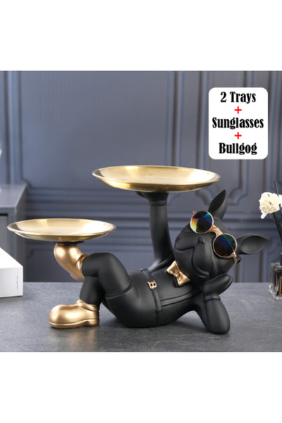 Choice تماثيل حيوانات بلدغ رائعة تمثال كلب منحوت غرفة المعيشة والدراسة وغرفة ...