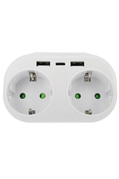 Choice White Eu Kr Plug Power Strip With Ac Outlets Usb Charging Ports Wall Socket Power Adapter Electrical