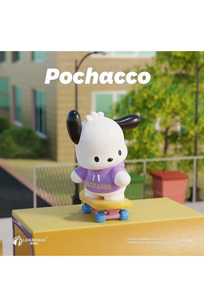 Choice Pochacco 6 Hot Cartoon Anime Figures Sanrio Pochacco Peripheral Model Action Figure Toys Desktop Dec