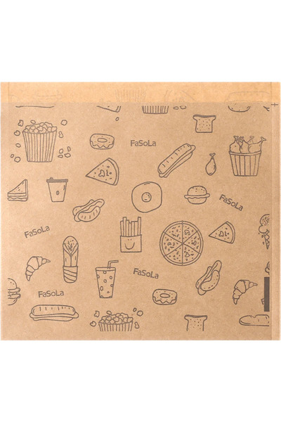 Choice أكياس ورقية مقاومة للدهون صغيرة الحجم، 50 قطعة، أكياس ورقية كرافت، أكي...