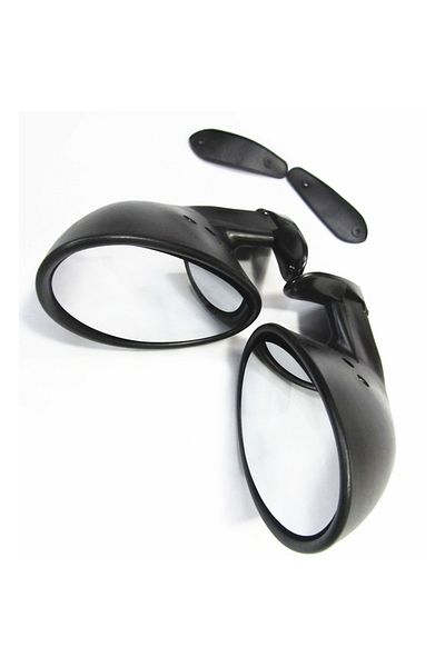 Choice Black And White Lens Pair California Racing Mirrors Universal Classic Style Rearview Mirror Custom C