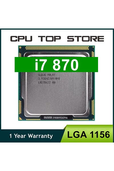 Choice Used Core i7 870 2.93GHz Quad-Core L3 8M Processor Socket LGA 1156 CPU SLBJG 95W