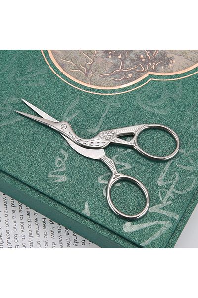 Choice Silvery Embroidery Scissors Rainbow Stork Scissors Stainless Steel Small Craft Scissors Dressmaker S